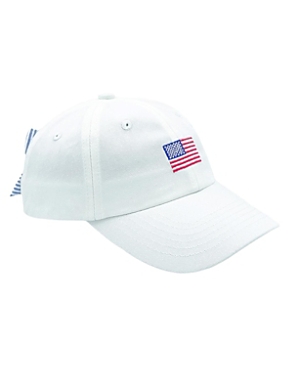 Shop Bits & Bows American Flag Bow Baseball Hat In Red, White, And Blue