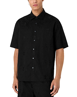Emporio Armani Embroidered Short Sleeve Shirt