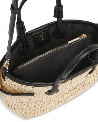 Aylin Mini Straw Popper Tote