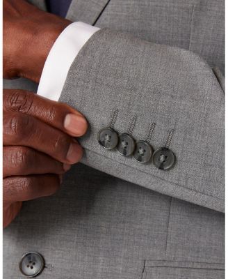  Fresco  Suit Jacket  Navy Solid