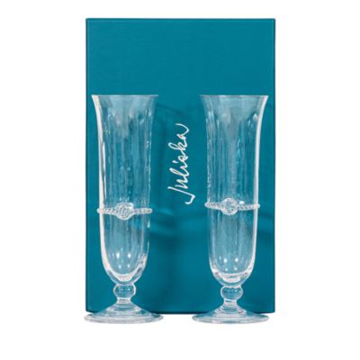 Juliska Graham Toasting Flutes, Set of 2