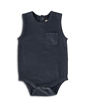 Shop Pehr Unisex Sleeveless Bodysuit - Baby In Ink Blue