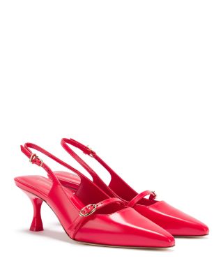 Larroudé - Women's Ines Pointed Toe Slingback Pumps