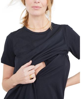 The Maternity Easy Going Nursing T-Shirt Midi Dress