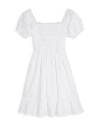 AQUA - Girls' Smocked Ruffle Dress, Little Kid, Big Kid - Exclusive