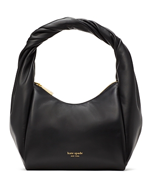Shop Kate Spade New York Leather Twirl Bag In Black