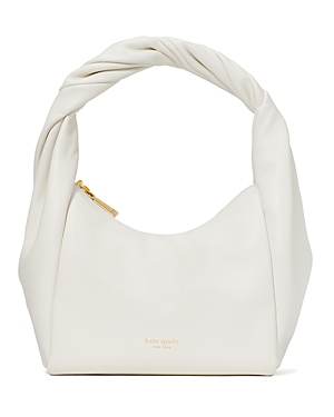 Shop Kate Spade New York Leather Twirl Bag In Light Cream
