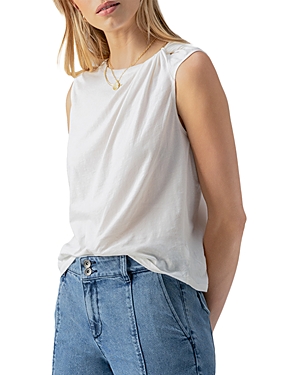 Shop Sanctuary Sun's Out Knot Shoulder Tee In White
