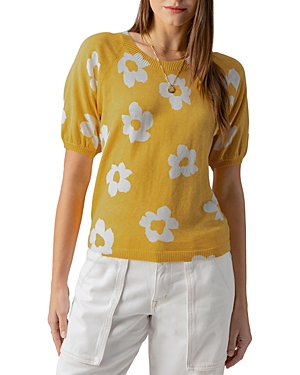 Shop Sanctuary Sunny Days Short Sleeve Sweater Top In Golden Sand