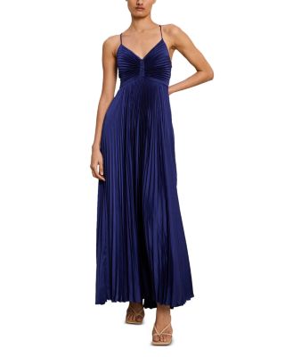 A.L.C. Aries Pleated Open Back Dress Bloomingdale s