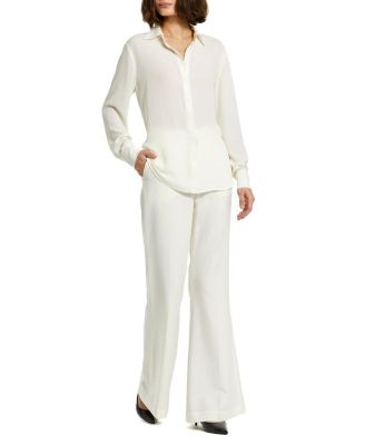 Classic Georgette Button Up Shirt