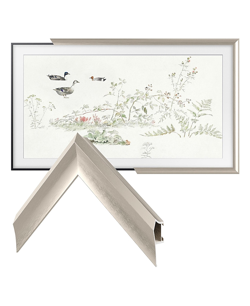 Deco Tv Frames 65 Alloy Prismatic Frame For Samsung The Frame Tv 2021-2024 In Prismatic German Silver