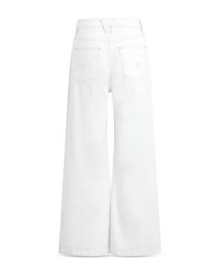 Jodie Cropped Wide Leg Jeans in White