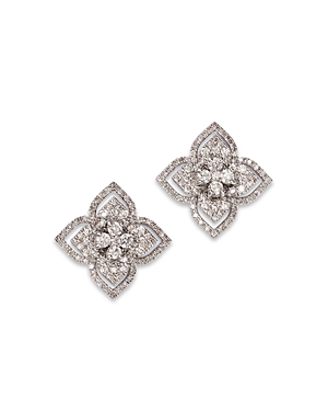 Bloomingdale's Diamond Flower Stud Earrings In 14k White Gold, 2.25 Ct. T.w.