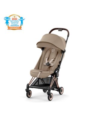 COYA Compact Lightweight Travel Ready Stroller in Rose Gold 