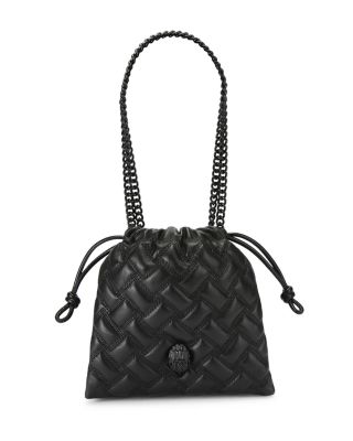 KURT GEIGER LONDON Small Kensington Drawstring Bucket Bag  display picture 3