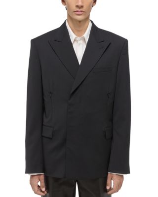 Helmut Lang - Boxy Relaxed Fit Double Breasted Suit Jacket