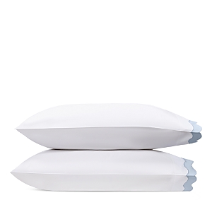 Matouk Lorelei Standard Pillowcase Set In Blue