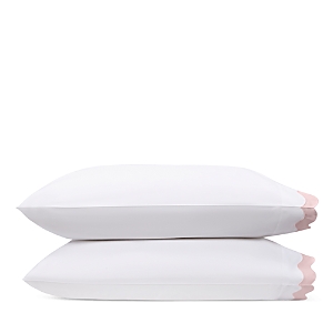 Matouk Lorelei Standard Pillowcase Set In Pink