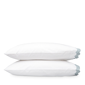 Matouk Lorelei Standard Pillowcase Set In Pool