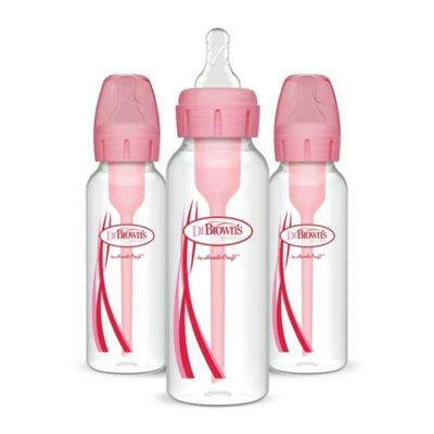 Options + Natural Flow Anti-Colic Baby Bottles, 8oz, 6 Pack
