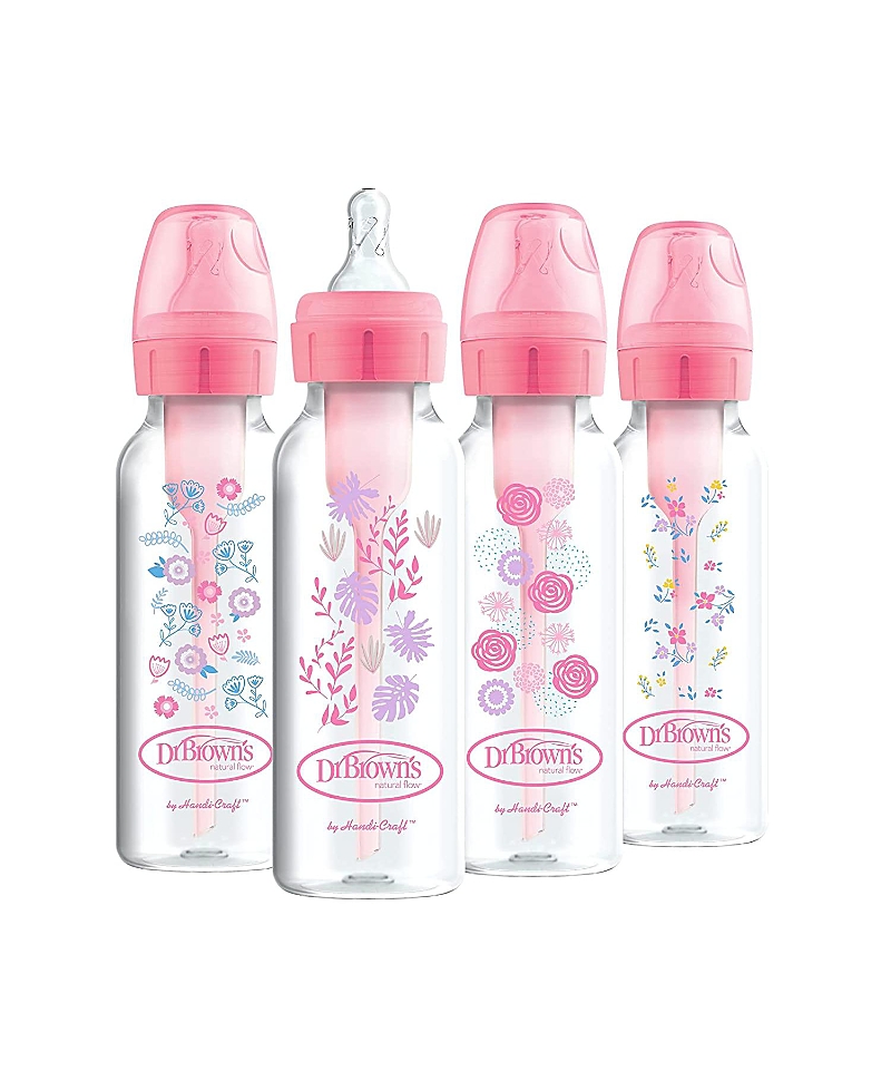 Dr. Brown's 8 oz. Anti-Colic Options+ Narrow Baby Bottles, 4 Pack