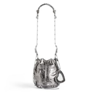Balenciaga Le Cagole XS Bucket Bag Metallized with
