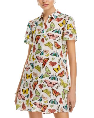 Alice and Olivia - Jem Short Sleeve Shirt Dress