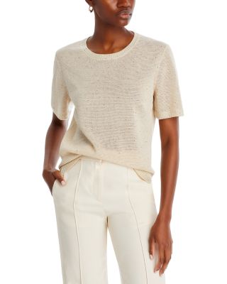 Kobi Halperin - Noa Micro Sequins Short Sleeve Sweater