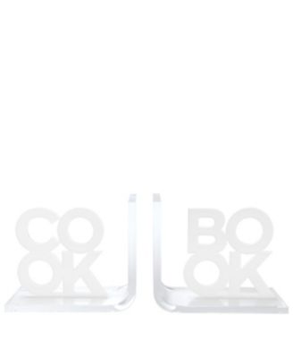 Tara Wilson Designs White Cook / Book Bookends