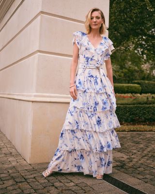 Ralph Lauren Ralph Lauren Floral Belted Georgette Tiered