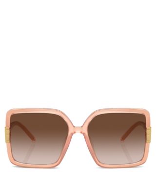 Flat Eleanor Square Sunglasses, 57mm