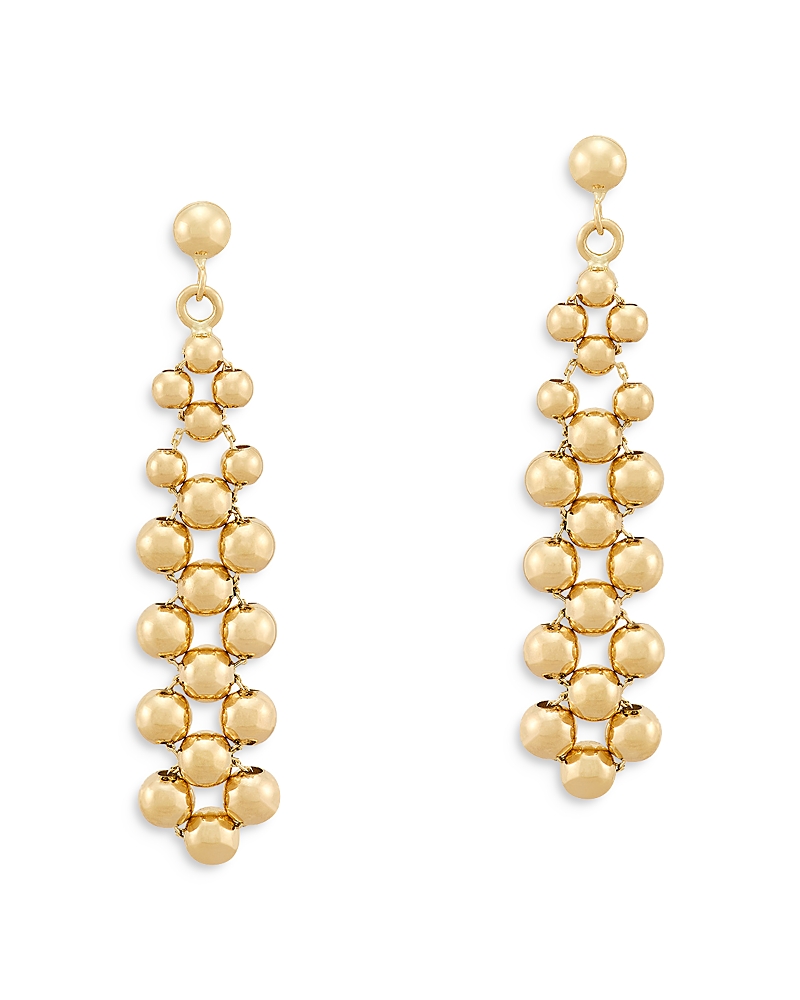 Bloomingdale's Fine Collection Polished Bead Drop Earrings In 14k Yellow Gold In Gold