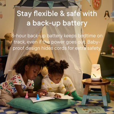 Rest+ Unisex Baby & Kids Sound Machine 2nd Gen Child s Night Light, Alarm Clock, Toddler Sleep Trainer, Time-to-Rise, White Noise, Bedtime Stories, Portable, Backup Battery (with Charging Base) - Baby, Little Kid, Big Kid