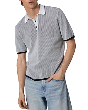 Shop Rag & Bone Harvey Classic Fit Polo Shirt In Sky Blue