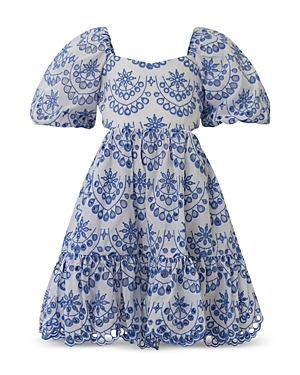 Bardot Junior Junior Girls' Ellory Broderie Mini Dress - Little Kid, Big Kid In Periwinkle