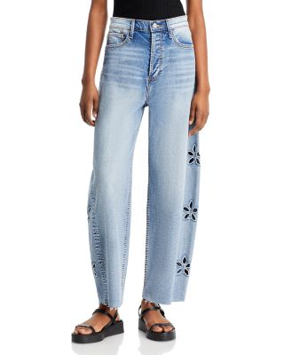 Driftwood - Parker High Rise Barrel Leg Jeans in Light Wash