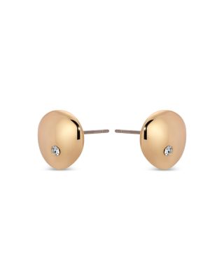Pav&amp;eacute; Polished Pebble Stud Earrings