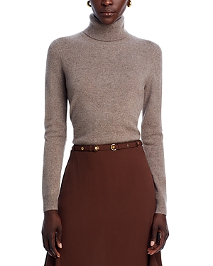C By Bloomingdale's Cashmere Turtleneck Sweater - Exclusive In Heather Rye Sesame
