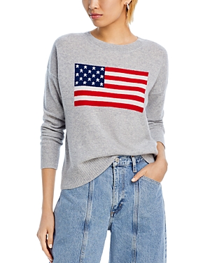 Cashmere American Flag Crewneck Sweater - 100% Exclusive