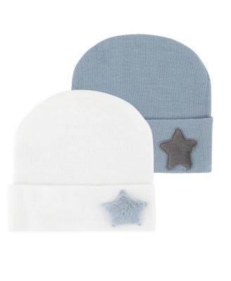 Unisex Newborn Hospital Hats, 2 Pack - Baby