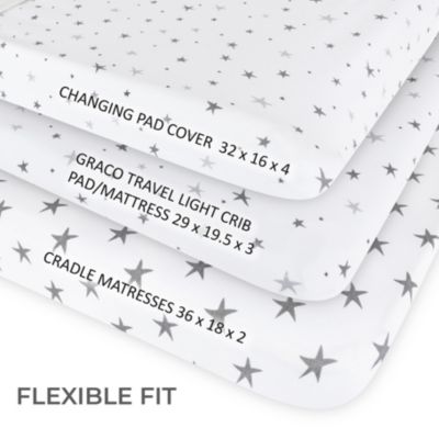 Waterproof Changing Pad Cover | Cradle Sheet Set