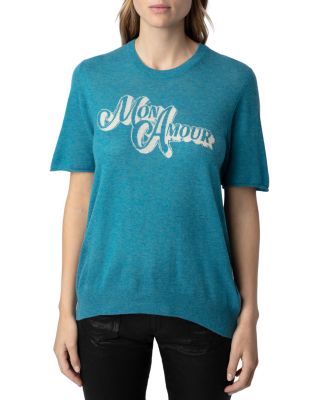 Zadig & Voltaire - Ida Mon Amour Short Sleeve Sweater