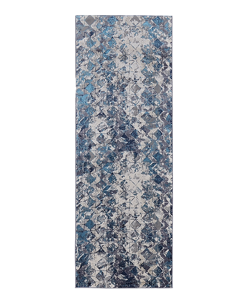 Photos - Chandelier / Lamp Feizy Indio IND39H0F Runner Area Rug, 2'10 x 7'10 IND39H0FBLU000I71