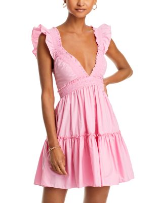 LoveShackFancy - Poplar Plunging Neck Dress