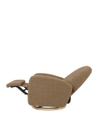 Nami Electronic Recliner and Swivel Glider Recliner in Faux Shearling with USB Port