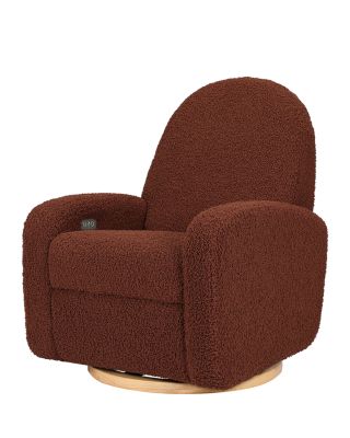 Babyletto - Nami Electronic Recliner and Swivel Glider Recliner in Teddy Loop with USB Port