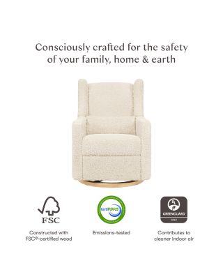 Kiwi Teddy Loop Electronic Recliner and Swivel Glider with USB Port