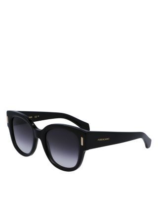 Ferragamo - Rivet Rounded Cat Eye Sunglasses, 51mm