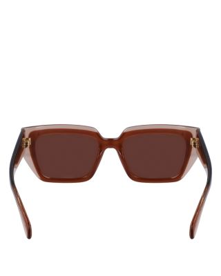 Colorblock Square Sunglasses, 55mm